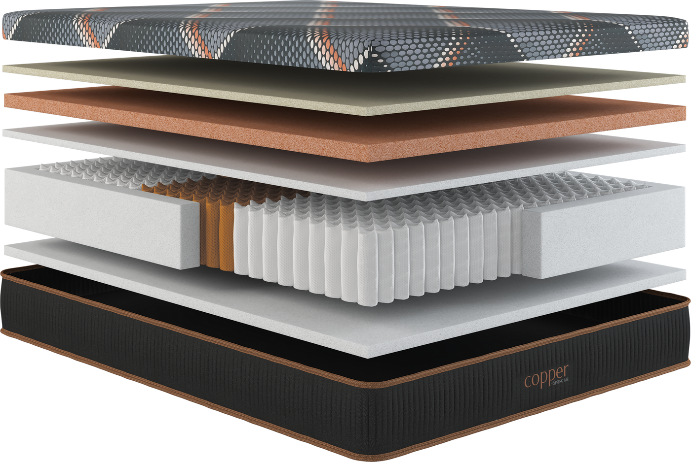 Copper 13.5" Plush Hybrid by Spring Air